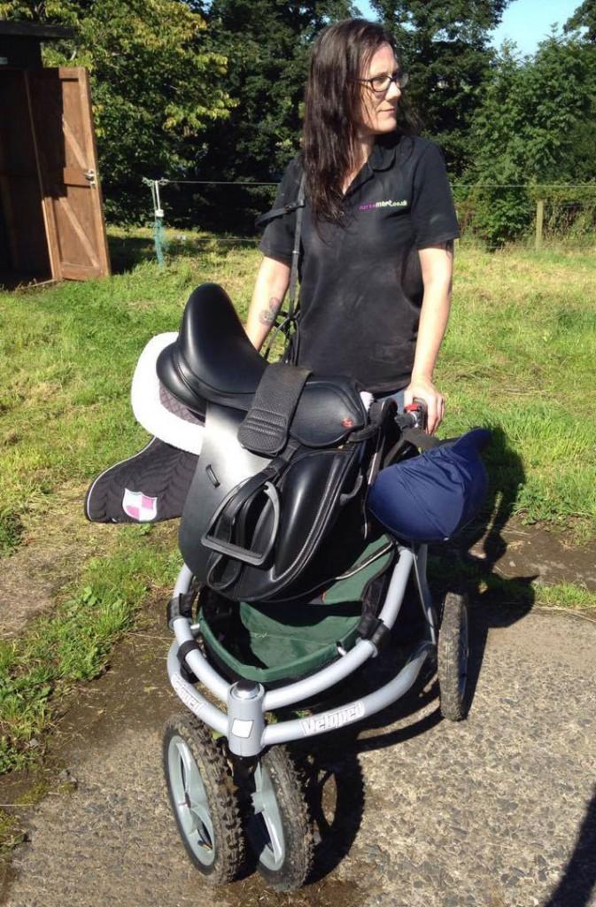 Joanne Pickens with gear