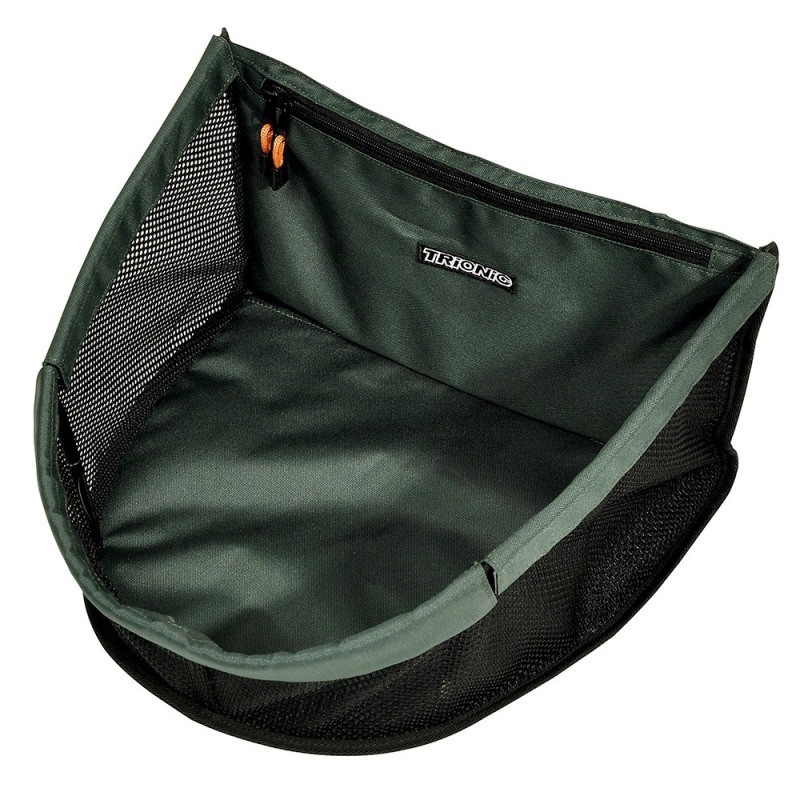 Panier Trek avec couverture contre la pluie - vert/noir/orange