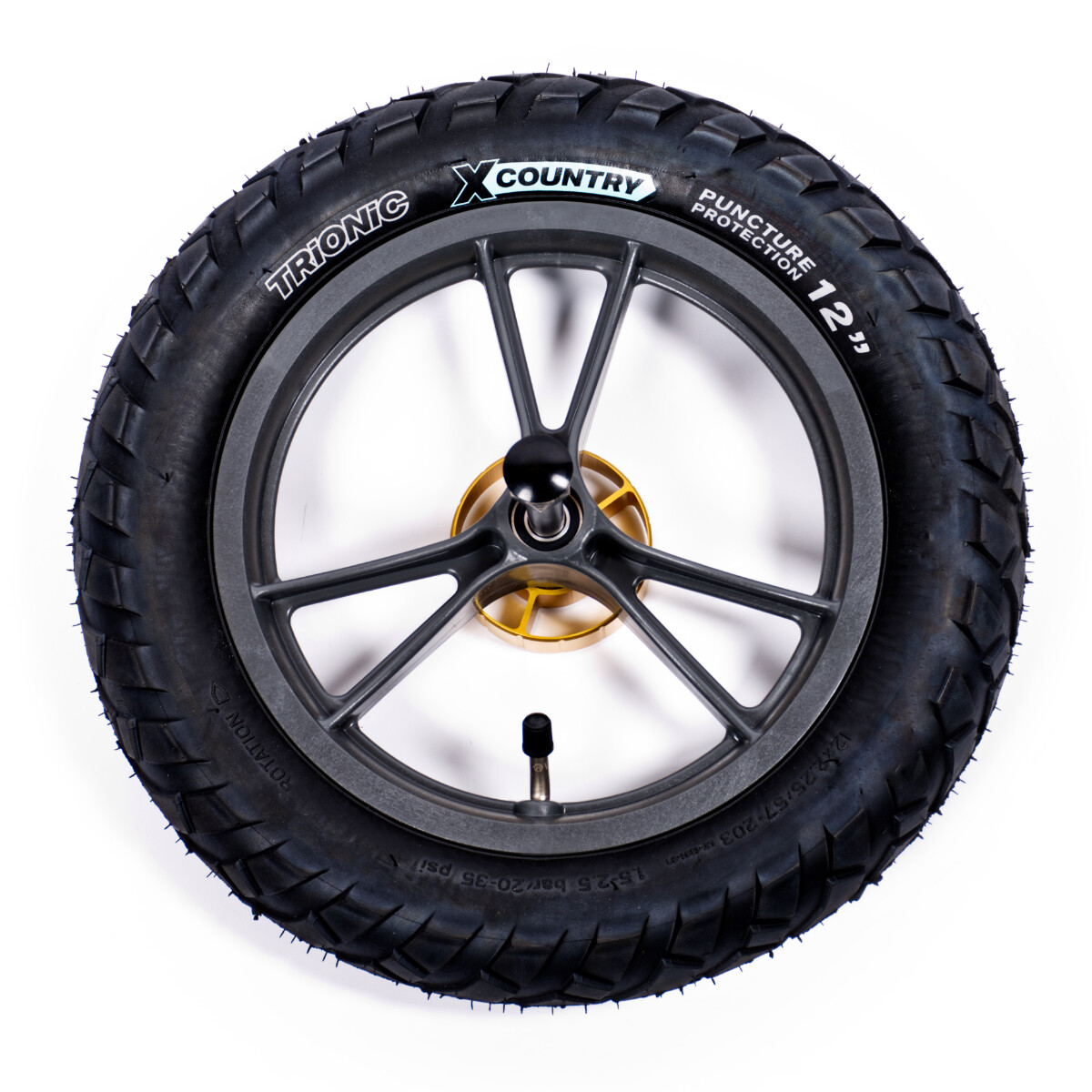 Roue arrière Veloped 12" complète