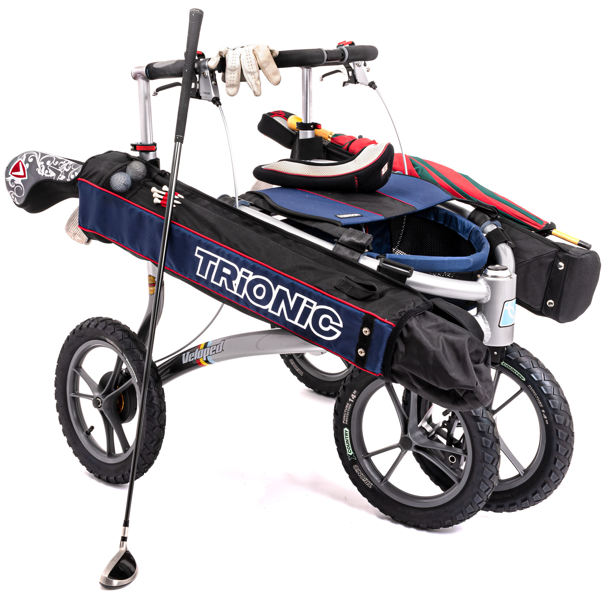 Trionic Veloped Sacs de golf marine/noir/rouge